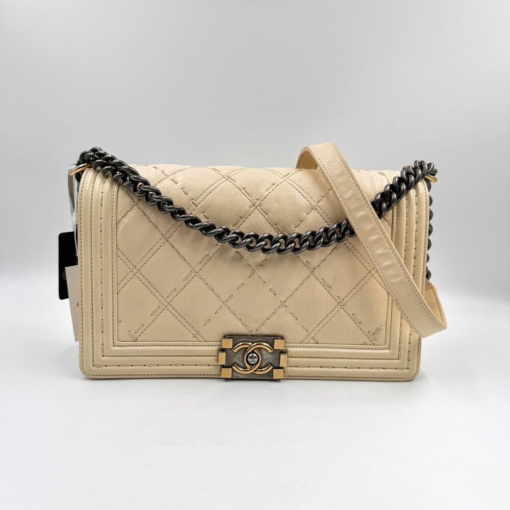 Chanel Boy Bag Calfskin Tas Shoulder #236182C29B